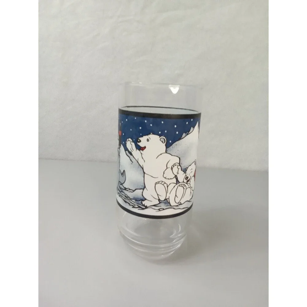 Coca-Cola Winter Baby Polar Bear and Seal Glasses 1997‎  Vintage